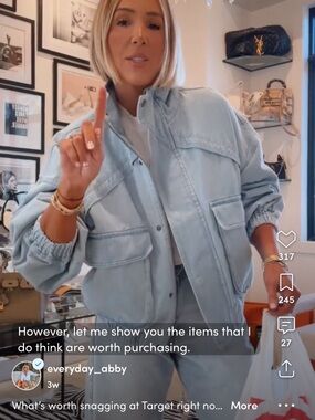 KBB by KAHLANA Women's 'The Denim Bomber Jacket'